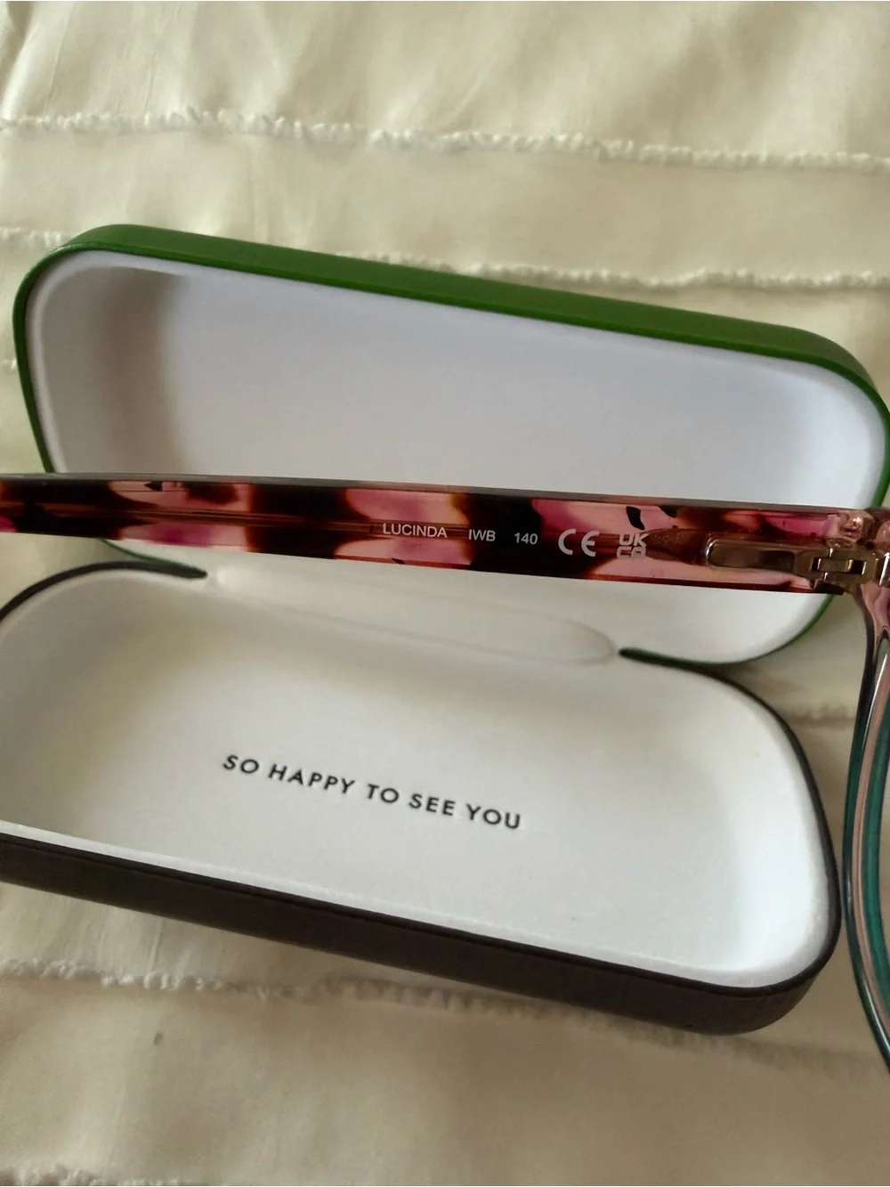 kate spade Teal and Pink Cat-Eye Women's Glasses
